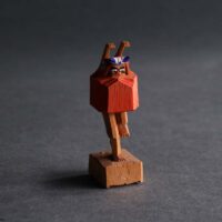 Bodhidharma/DARUMA carved in wood