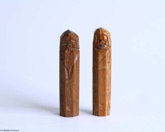 アイヌの木彫り人形（ハンコ用）男女 | 民藝朋友