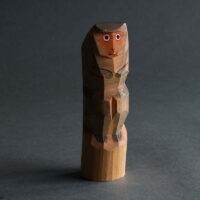 笹野一刀彫　さる