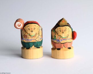 笹野一刀彫 恵比寿大黒天 (90
