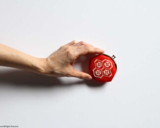 手刺し「こぎん」がまぐち