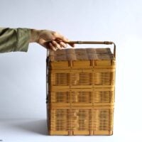 鹿児島の竹籠 三段