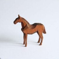 南部馬　一刀彫