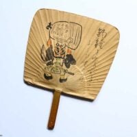 大津絵 釣鐘弁慶 団扇