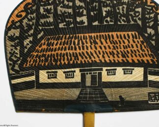 和田邦坊　２７回 手摺木版画　松月亭 和田邦坊画伯 豪華木版画団扇 河童 | 民藝朋友