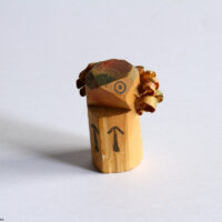 木彫りの鷽（丸目）