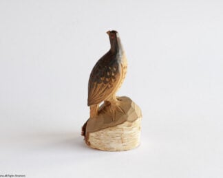 木彫りの雷鳥