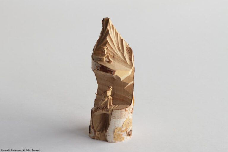 Mountain Climbing Doll with Mountain (Two Figures) / Kirigamine