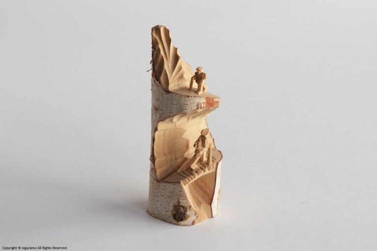 Mountain Climbing Doll with Mountain (Two Figures) / Kirigamine - Image 6