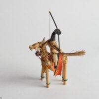 きびがら細工　流鏑馬