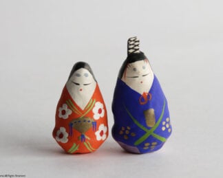 MIHARU-HARIKO (papier-mâché), Roly-poly doll OKIAGARI-HINA