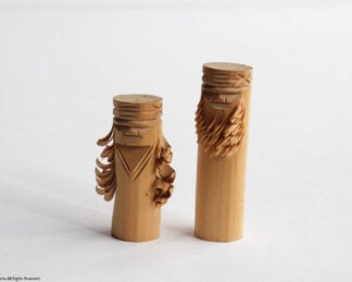 アイヌのイナウ人形　一対