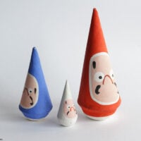 Sankaku Daruma (set of 3 including extra large)