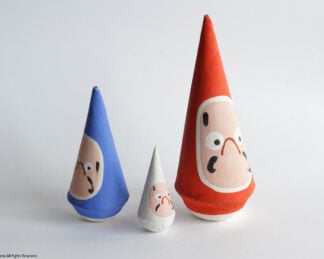 Sankaku Daruma (set of 3 including extra large)
