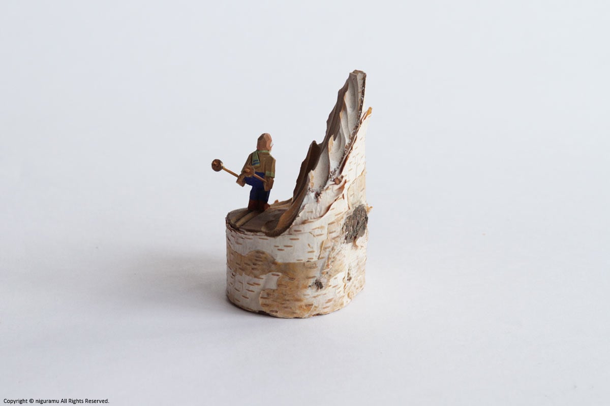 一つ山スキー人形, 色付き