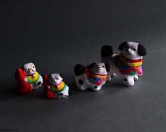 Toyama clay doll, GOURD and DOG (Made using Nobuhide WATANABE’s mold) - Image 9