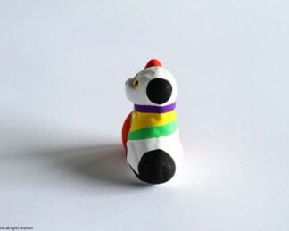 Toyama clay doll, GOURD and DOG (Made using Nobuhide WATANABE’s mold) - Image 4