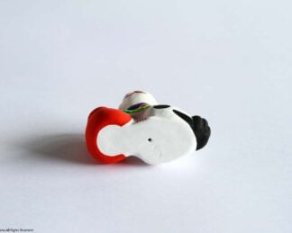 Toyama clay doll, GOURD and DOG (Made using Nobuhide WATANABE’s mold) - Image 7
