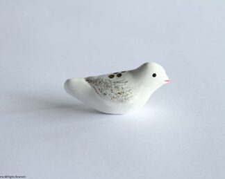 Toyama clay doll, BULLFINCH (Made using Nobuhide WATANABE's mold) - Image 3