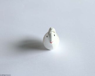 Toyama clay doll, BULLFINCH (Made using Nobuhide WATANABE's mold) - Image 4