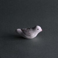Toyama clay doll, BULLFINCH (Made using Nobuhide WATANABE's mold)